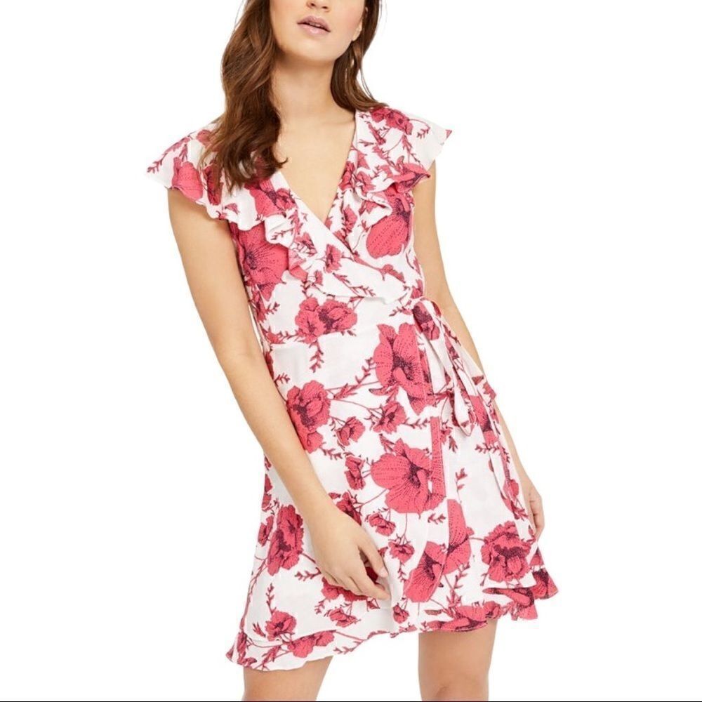 Free People French Quarter Wrap Mini Dress in the Size Small
